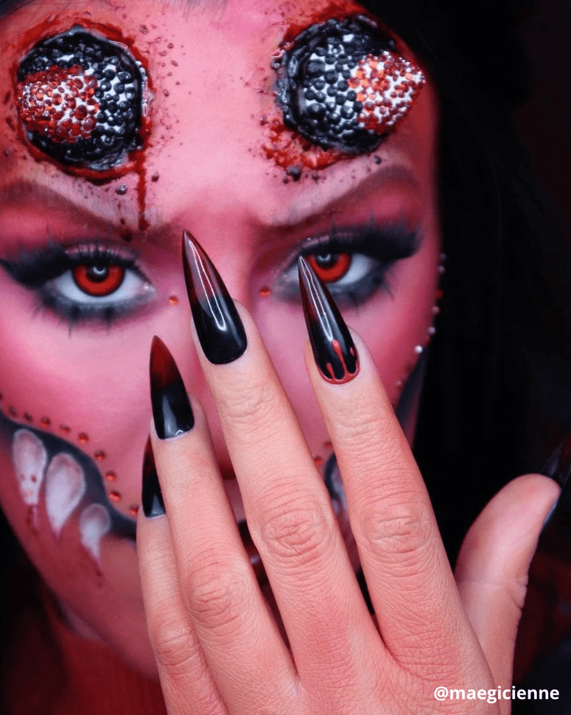 lentilles halloween rouge