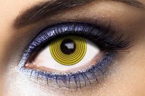 lentilles jaunes effet hypnotisant